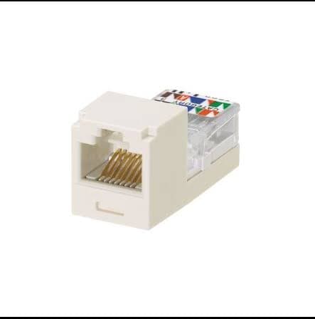 10-units min. Panduit Corporation  Jack Module Mini-jack Category 3 6 Position 6 Wire Rj11 Usoc Off White Mini-com - CJ66UIWY