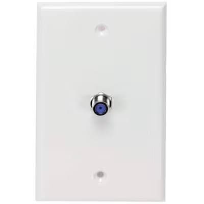 100-units min. Holland Electronics  Wall Plte, W/sngl G-f81fz,ivy - WP-81GZ-IV