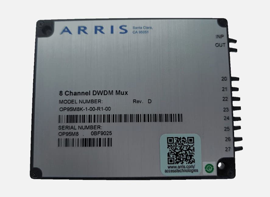 2-units min. Arris  Mux Dwdm 100ghz Ch 20-27 F-case 900um - OP95M8K-1-00-R1-00
