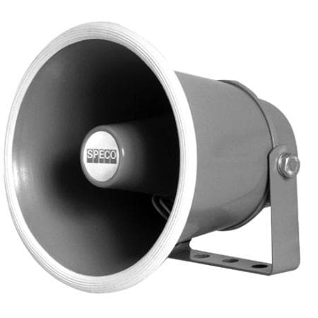 2-units min. Speco Technologies  6" PA horn 15watt/4 ohm - SPC-10/4