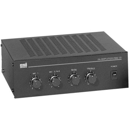 Speco Technologies PBM30 - PA Amplifier, 30W, bass/treble controls