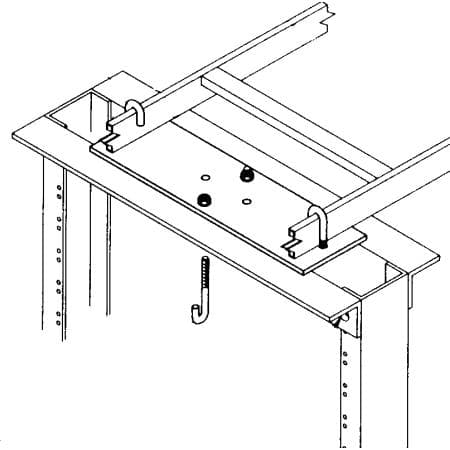 B-Line SB213312FB -  B-Line  12" Runway Rack Support