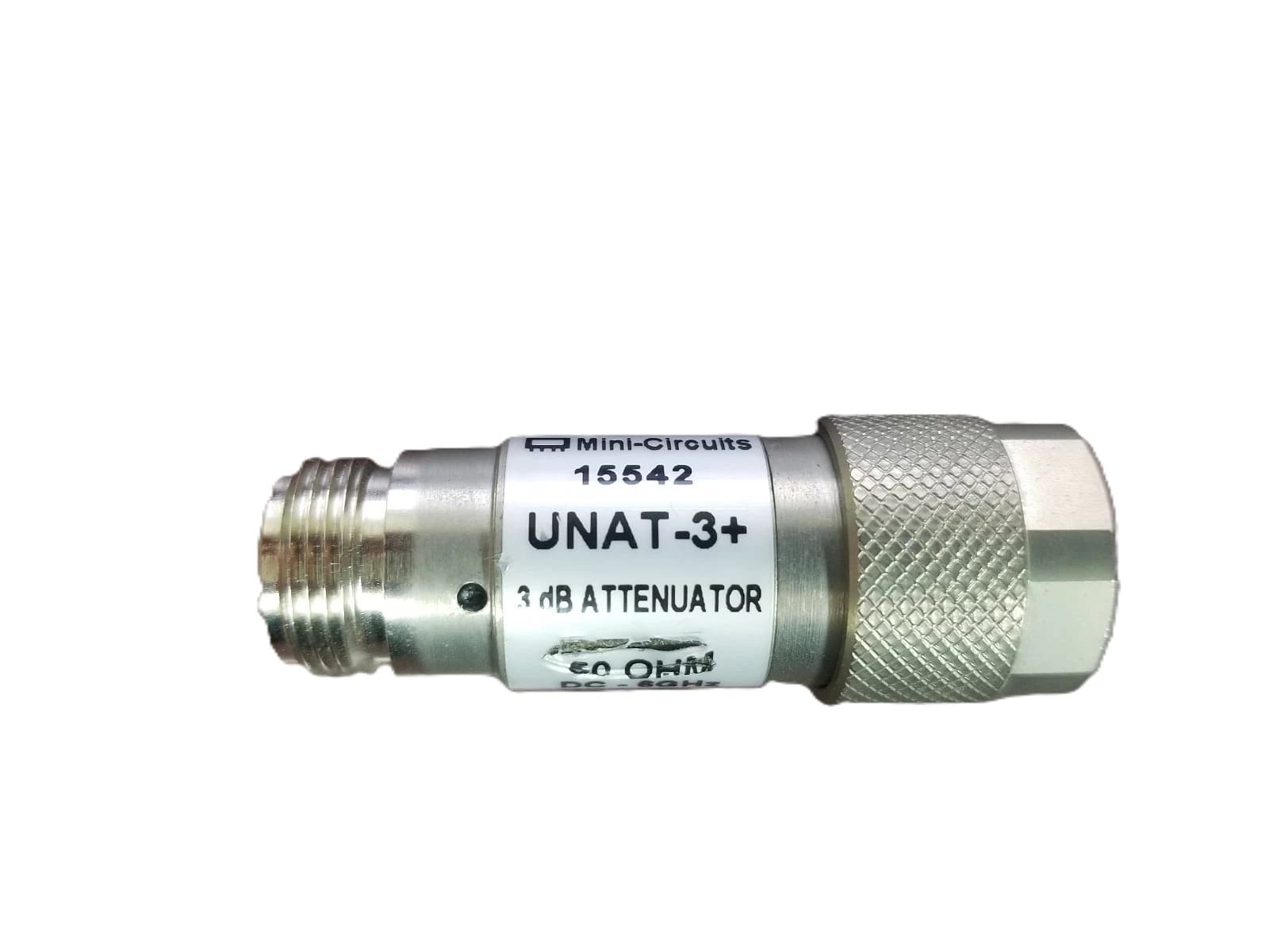 Alcatel-Lucent UNAT-3+ - 3db Fixed Attenuator, Dc-6000 Mhz, 50 Ohm Connector Type: N