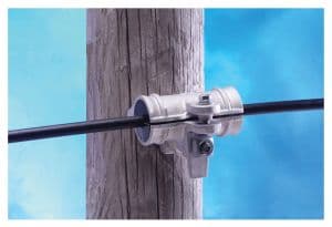 4-units min. Preformed Line Products  {nihass000117} Fiberlign Aluminum Support For Adss 0.676in - 0.750in - 4450104