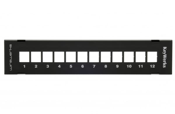 Wirewerks WW-000830 - Keywerks 12 Ports Wall Mount  Patch Panel, Empty