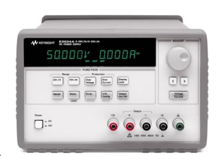 Keysight Technologies E3634A-E3634A - Dc Power Supply. Single Output, Dual Range: 0-25v, 7a; 0-50v, 4a  160/200w. Gpib