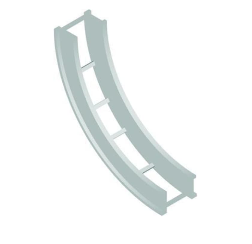 Valmont LT-RI90-12-4D - Straight Aluminum Ladder Cable Tray