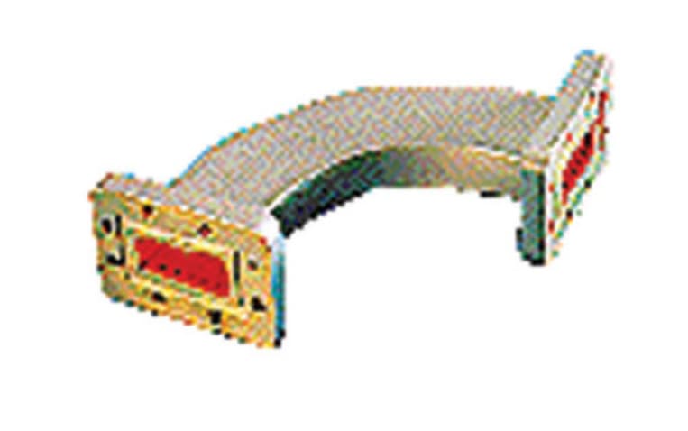 ANDREW an Amphenol company H137MC10-2C102-SG - 5.85-8.2gz 90^ Swpt H-pln Bnd 102mm Lgs Cpr137g Flngs Gray