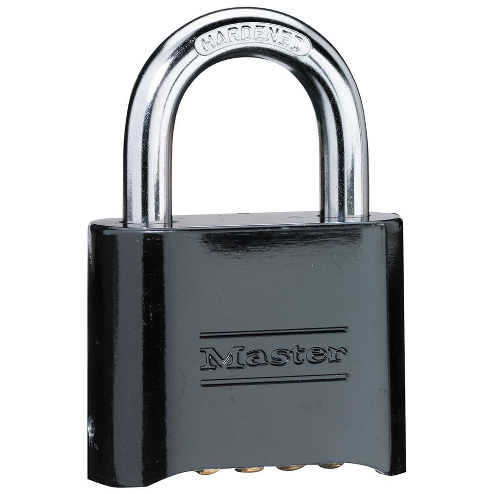 7-units min. Talley  2 Wide Resettable Combination Padlock, Black - 178BLK