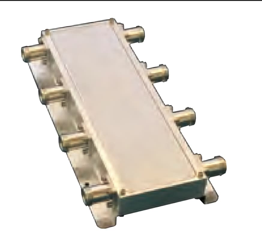 RD Microwaves HM-A32D43 - 4x4 Hybrid Combiner, 698-2700MHz, 4.3-10 Mini-DIN (F)