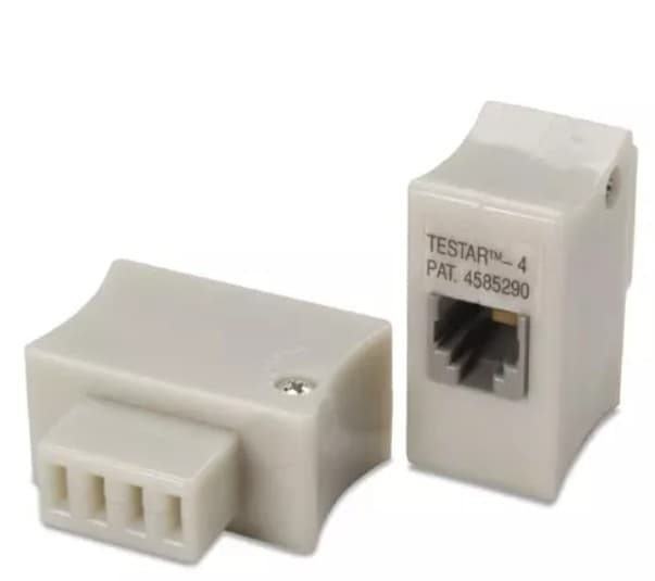 Siemon TESTAR-4 - Adapter Tester F/66m1 Qc To Rj-11 4-wire