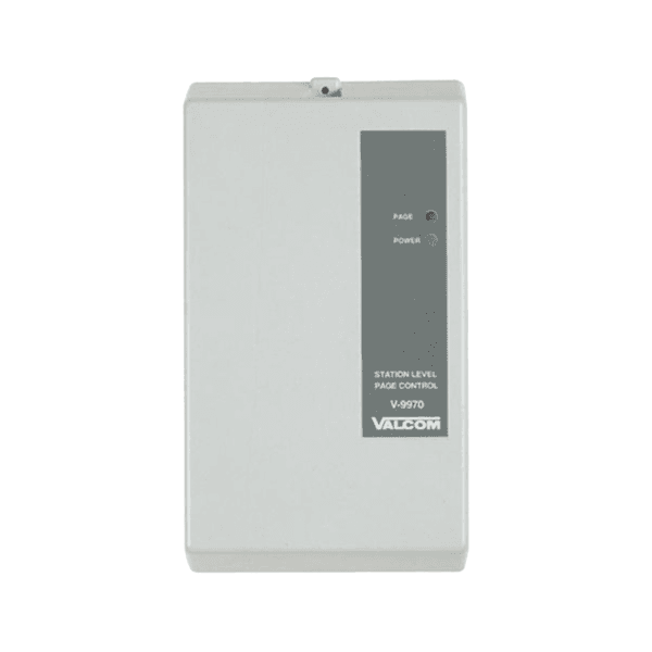 Valcom Inc V-9970 - Page Control One-way. Connects Directly To Selected Pbx Station Port Centrex Or C.o. Line.