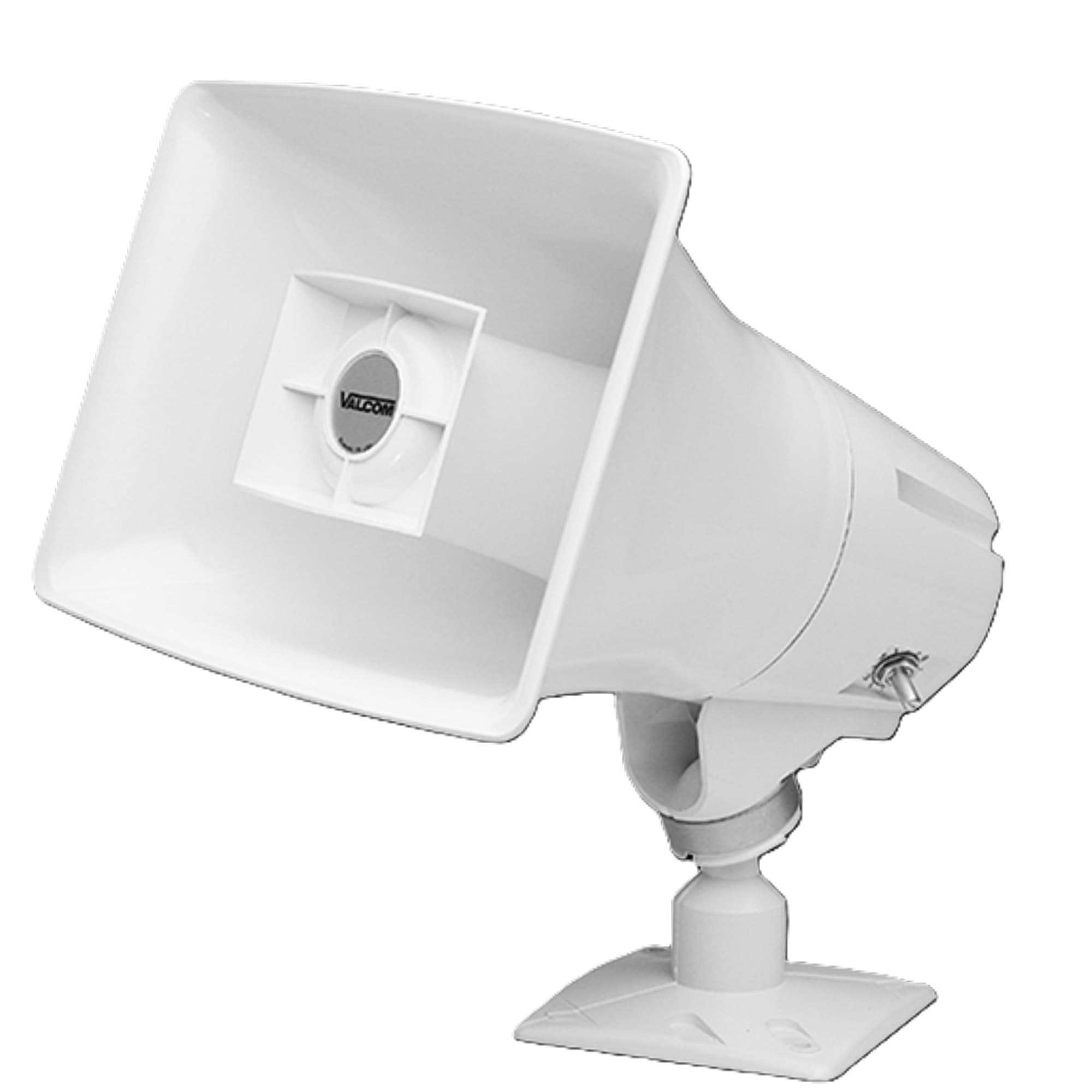 Valcom Inc V-1030M - Horn 5 Watt Marine One-way Amplified White