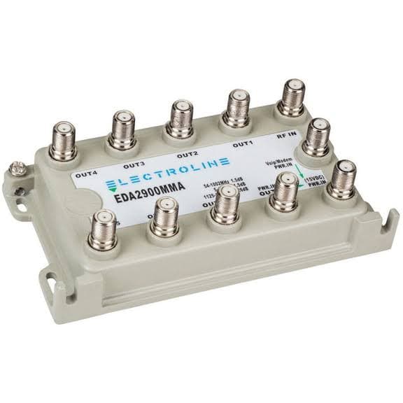 39-units min. Electrolin EDA2900MMA  Drop Amp 8 Port 4db W/pi - EDA2900MMA