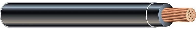 Electro Wire Incorporated 406645648 - Power Wire 6 Awg Stranded Thhn Black