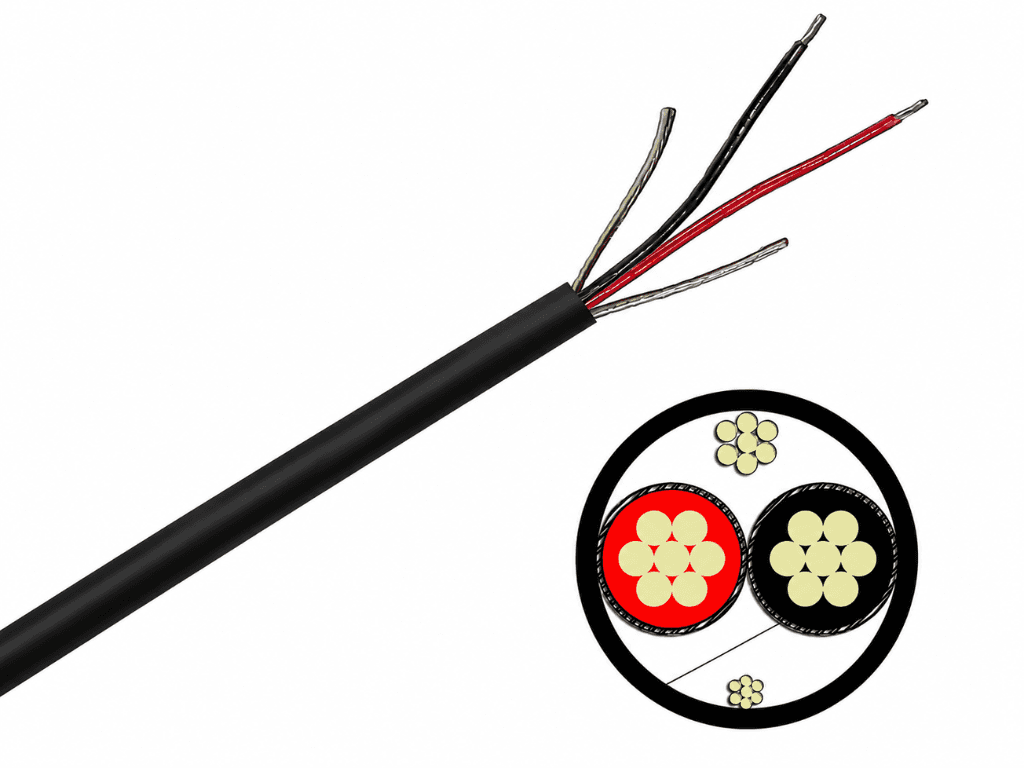 84-units min. Rosenberger  12-AWG 2 - FLEXIBLE CONDUCTOR SHIELDED - WR-VG122ST-BRDA
