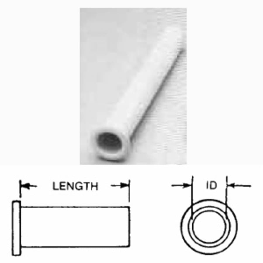 Netco 10113 - Tube Plastic B 3/8 X 12 . Plastic Tubing 3/8 Diameter X 12 Long Used To Protect Wire Runs In Buildings And Entrances. 5/pk