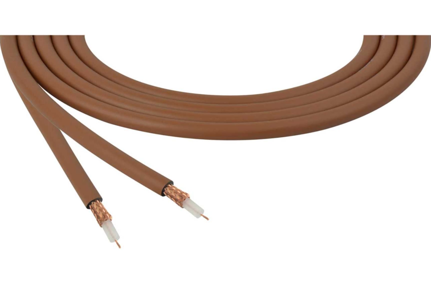 15-units min. Belden Cable, Rg59 Mini Quad Shield 8-pack Brown,ft - YR53058G8N500TVC