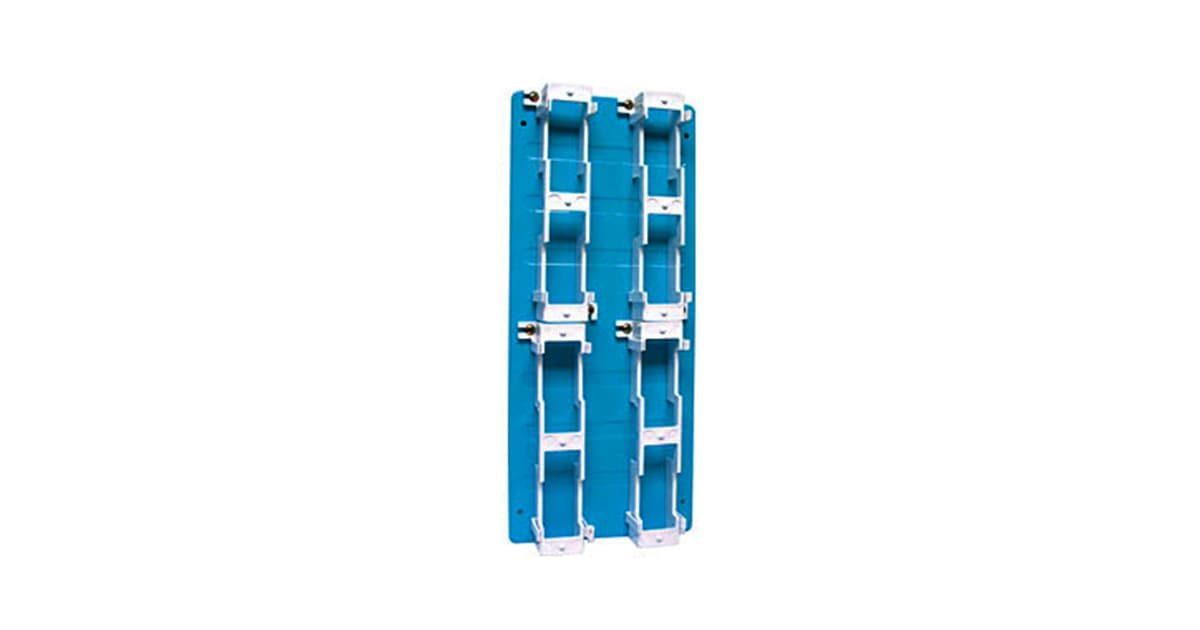 Primex Manufacturing Ltd. 135-0007 - Backboard  200-pair Via Four 66m1-50 Blocks  With Four 89b Brackets  Blue