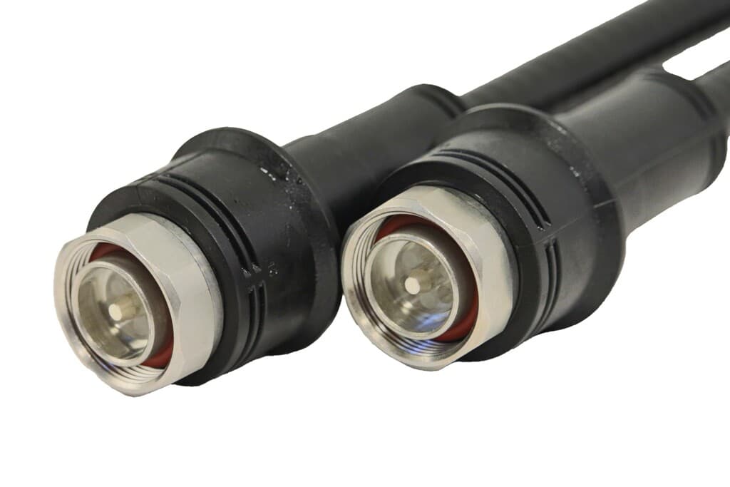3-units min. Rosenberger  SLINK PLUS 30' JUMPER 1/2 R (PE) COAX, 7/16 DIN MALE STRAIGHT WITH RJB TO 7/16 DIN MALE STRAIGHT WITH RJB - SLJ12RPW-60M60M-30FT-00