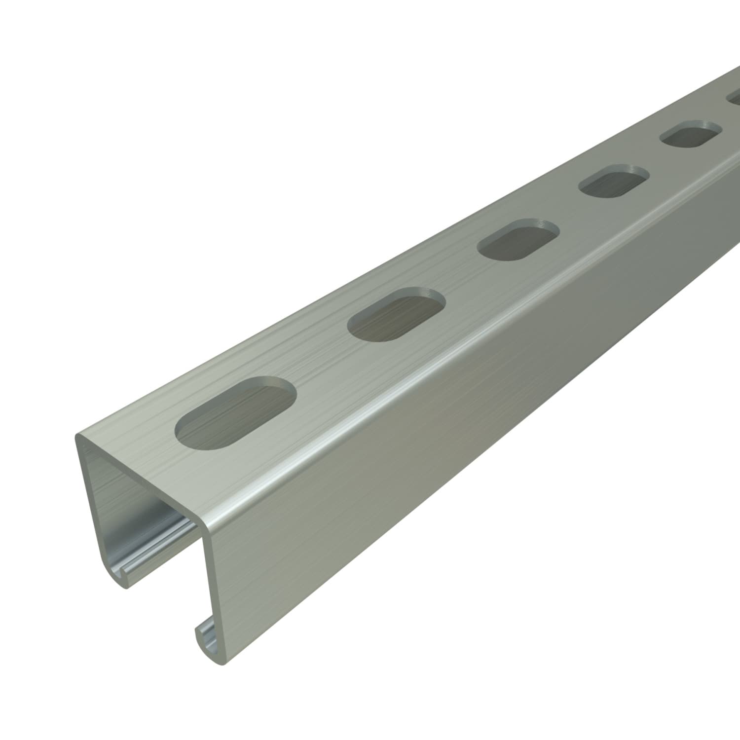 12-units min. Unistrut  Ps200eh-10hdg, 1-5/8 X 1-5/8 Hdg Unistrut 10ft Section, Short Slot, 1-5/8 X 1-5/8 Hdg Unistrut 10ft Section, Short Slot - PS200EH-10HDG