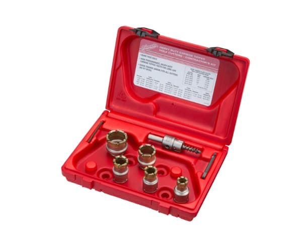 Milwaukee Tool 49-22-8210 - Carbide Cutter Steel Plate Contractor's Kit - 7pc