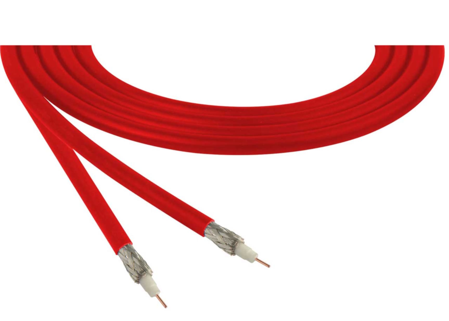 295-units min. Belden Cable, Single Mini Rg59 Tri-shield Red,ft - YR50390002FT