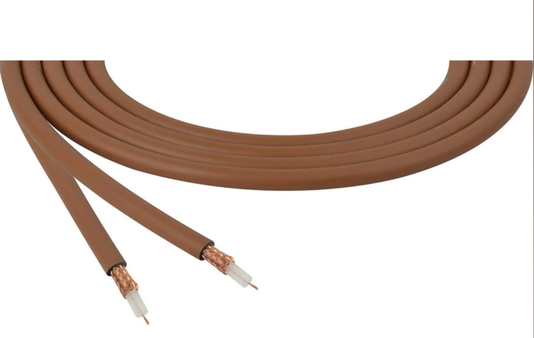 27-units min. Belden Cable, Rg59 Mini 8-pack Brown Dual Shield,ft - YR47193G8N1000FT