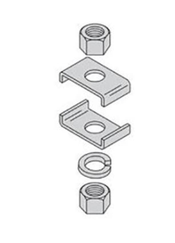 B-Line SB2209BYZ - Framing Clip Kit 2 Inch X 3/8 Inch Support Size Yellow Zinc Upc 79903800221