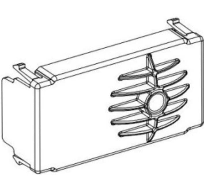 Vertiv Corporation SXA1100035/1 - Blank Cover, 1x2 Rectifier
