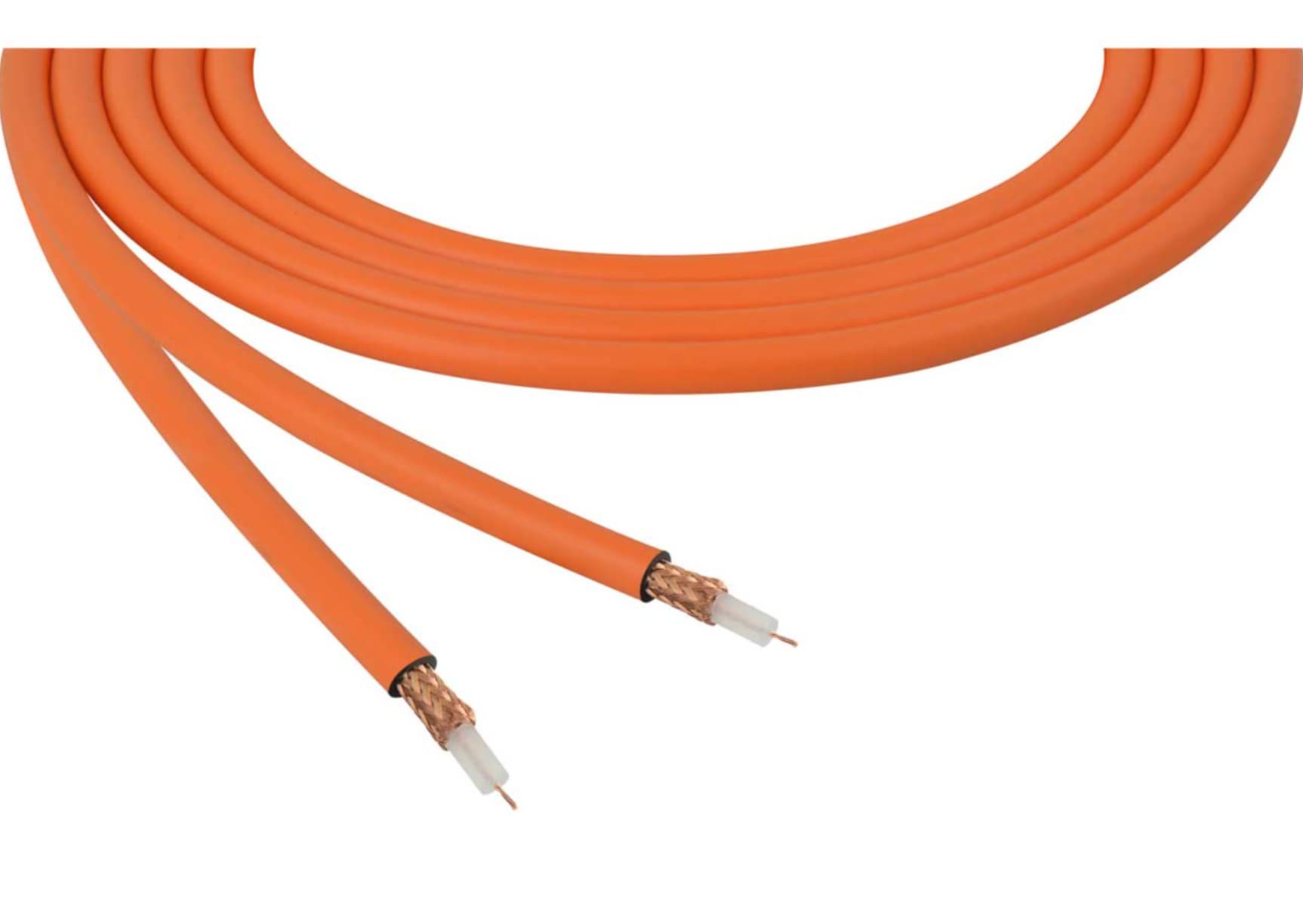 15-units min. Belden Cable, Rg59 Mini Quad Shield 8-pack Orange,ft - YR53058G8L500TVC