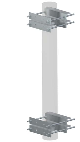 Valmont LLEG-K - Large Leg Adapter for R5 Universal Pipe Mount with Face, Application 4-3/4” to 10-3/4” Diameter and 3” to 8” Angles.