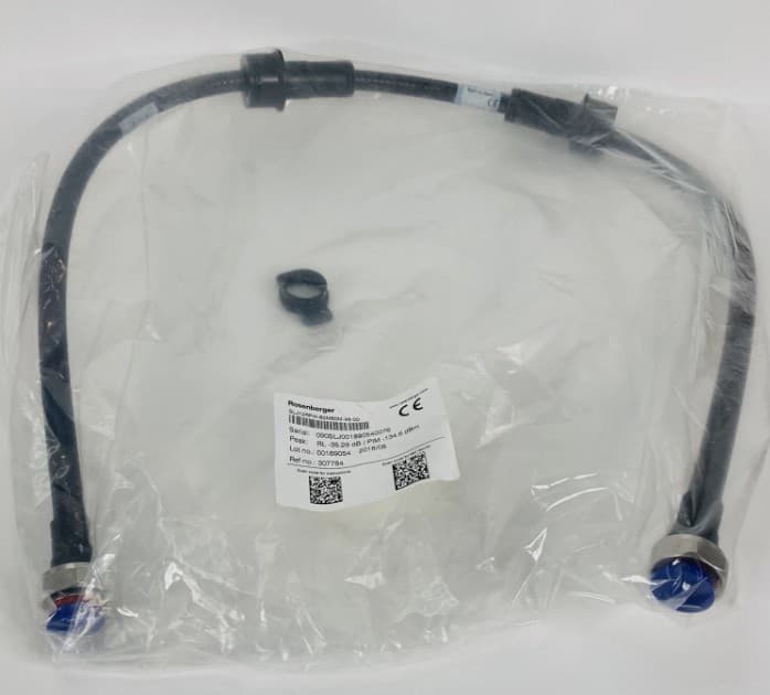 3-units min. Rosenberger  1/2inch R Jumper Assembly; Din 7/16 Male Straight W/ Rjb Weatherproofing Boot To Din7/16 Male Straight W/ Rjb Weatherproofing Boot, 4 Ft Length. Factory Tested - SLJ12RPW-60M60M-4FT-00