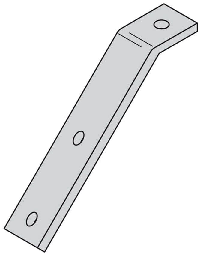 B-Line SB309BYZ - Eaton Auxiliary Support Brace Steel Atr Size 5 8ln-11 Hole Diameter 11 16ln Yellow Zinc Single Diagonal Brace
