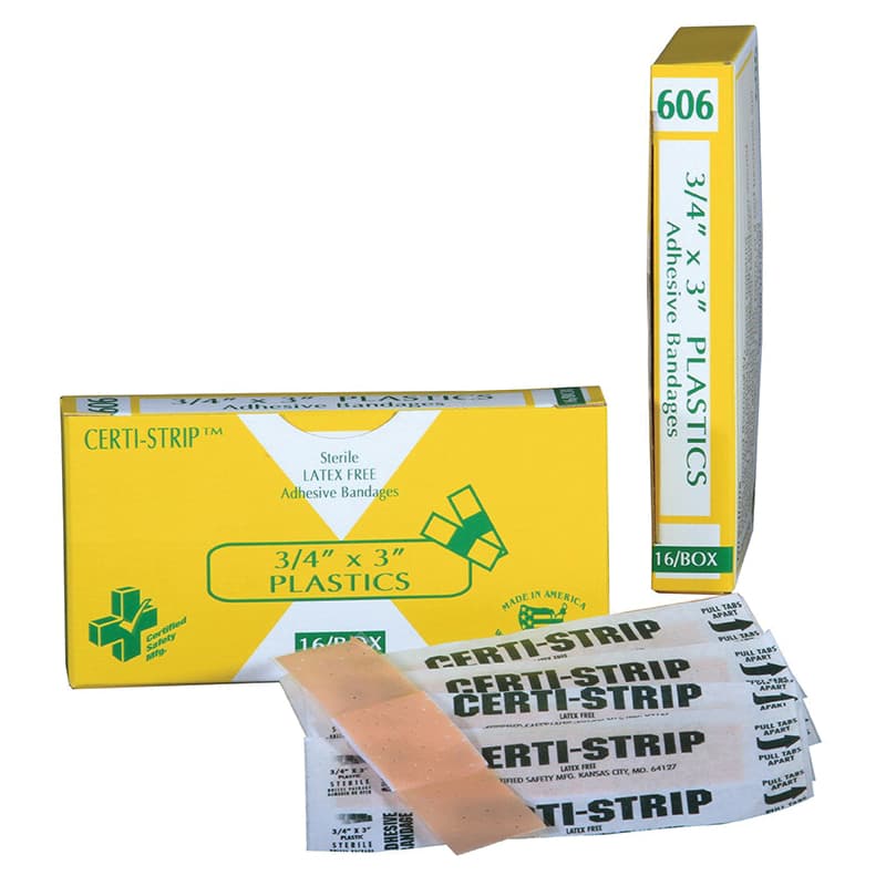 Certified Safety Manufacturing Inc. R220-170 - Plastic Bandage Adhesive 1 X 3in  50/pk