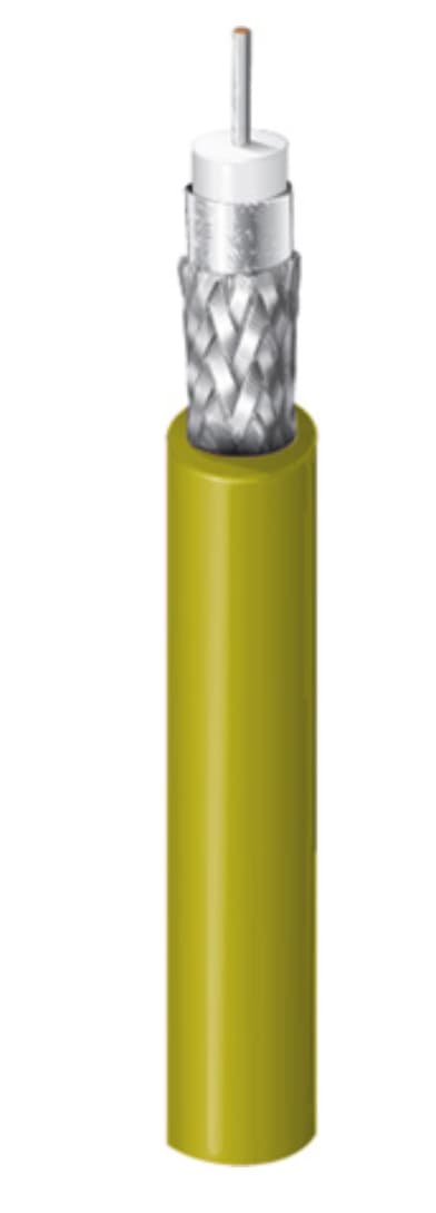 109-units min. Belden Cable, Rg59 Mini 75 Ohm Plenum Yellow - YR53024004