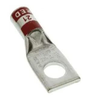 100-units min. Crum Electric Supply  221546, #8 Lug, 1-hole 1/4'' W/inspection Window Long Barrel Red, Lcbx8-14-l, 402099-01243 - 54130