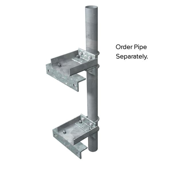 Valmont SBWM-HD - Slider Bracket Wall Mount Kit For 3-1/2 Or 4-1/2 Mounting Pipe