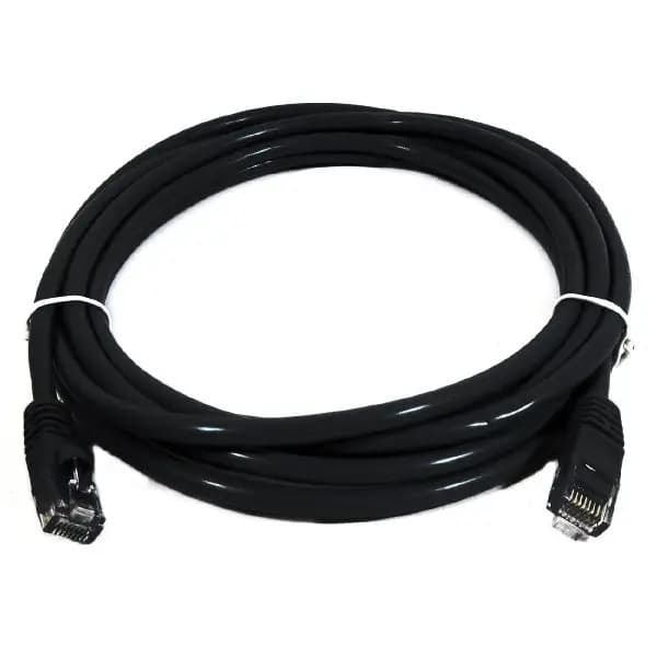 11-units min. Infinite Cables Cable, Patch, Black, Molded, Rj45 Cat6 550mhz, 25ft - CAT625BK