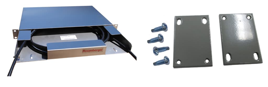 Rosenberger FB-SLFC007-004-DB - Stainless Steel Rack Interior Excess Fiber Cable Storage With Drawer And 23 Relay Rack Adapter Plate. Stores Up To 20 Meters Of 10 Mm Fiber, Or 30 Meters Of 5 Mm Fiber Cable