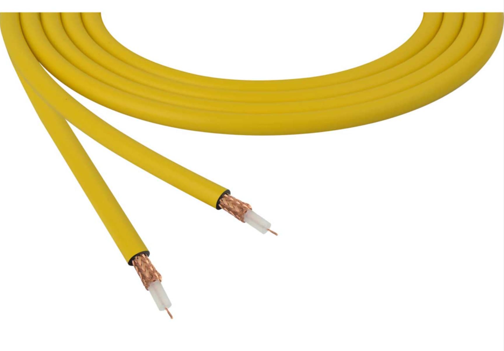 500-units min. Belden Cable, Rg59 Quad Hec 8-pack V100177 Yellow 500 Ft Reel - YR51180004500