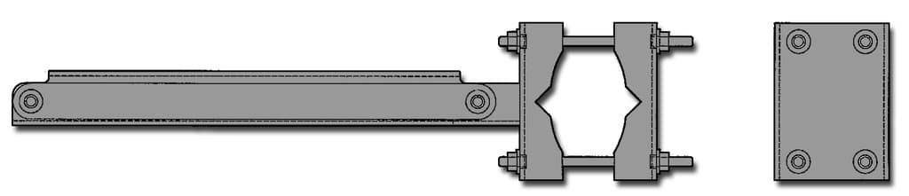 Rosenberger D220RRUDSM - Rru Swivel Mount Dual Low Pim