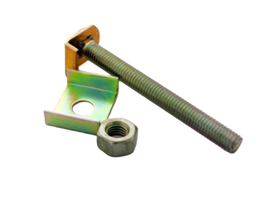 Newton Instrument Company 0020630210 - Attaching 2 Inch Cable Rack To Auxiliary Framing Channel With Clip J-bolt Zinc Plated And Gold Chromate Finish