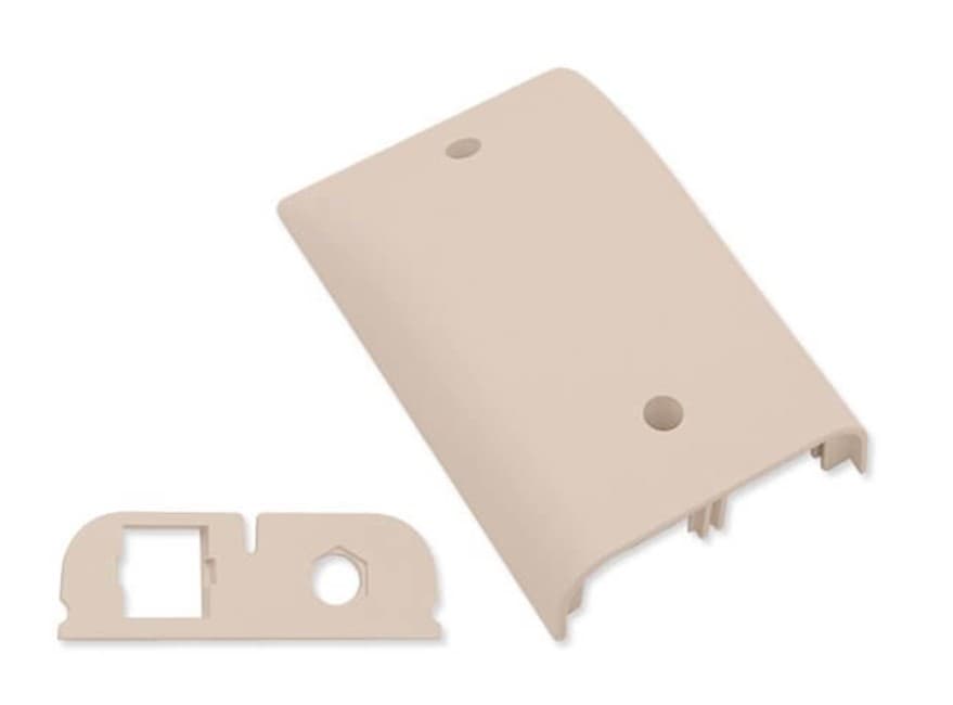 30-units min. Primex Manufacturing Ltd.  Faceplate Downward Oriented With 4 Styles Of Inserts Electric Ivory - 135-0192