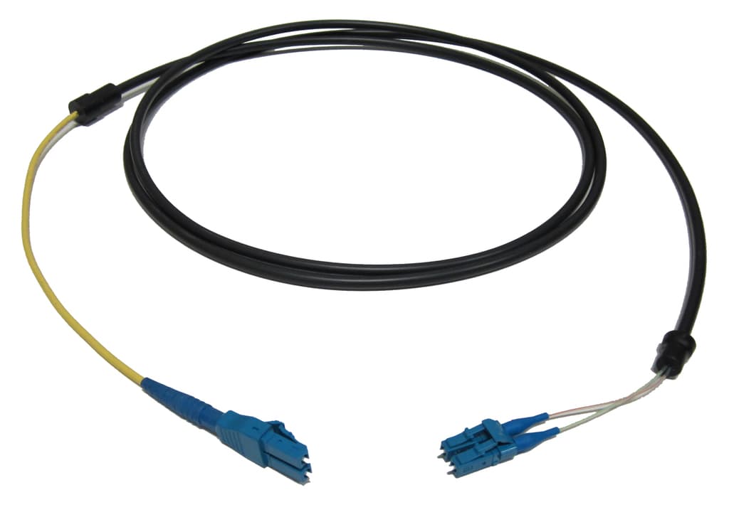 4-units min. Rosenberger  5 METER FTTA FIBER JUMPER CABLE LCd 900-LCC, 5 m.m. OD, UMTS STYLE FOR E/// RRUW - FB-L98B-032-5000