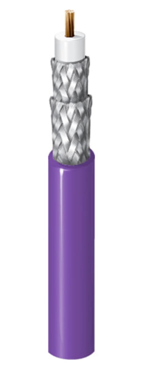 179-units min. Belden Cable, Rg59 Mini Quad Shield Violet, 1000 Ft - YR50391007