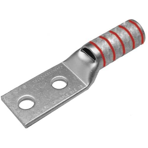 56-units min. Generic Brand YAZ8C2TC14E1, #8 AWG LUG, 2-HOLE, 1/4 HOLE, 1' SPC W/INSPECTION WINDOW, LONG BARREL - 402099-01415