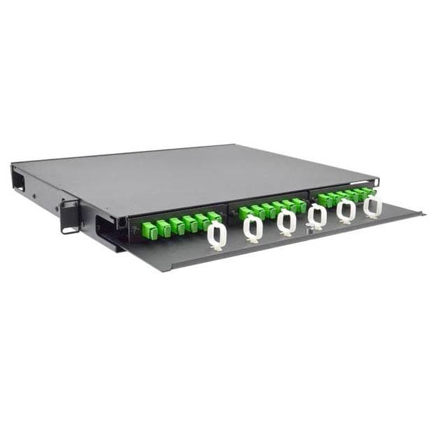 Fiber Instrument Sales, Inc. F1RM1RU3X - 1 Ru Rack Mount Fiber Optic Patch Panel Enclosure; Up To 3lg
