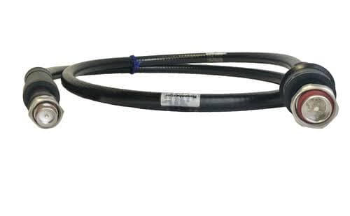3-units min. Rosenberger 1/2 Inch R Jumper Assembly; Din 7/16 Male Straight W/rjb Weatherproofing Boot To 4.3-10 Male Straight W/rjb Weatherproofing Boot, 7-16 Long-neck Threaded Adapter Included. 6ft Length. - SLJ12RPW-60M64M-6FT-00