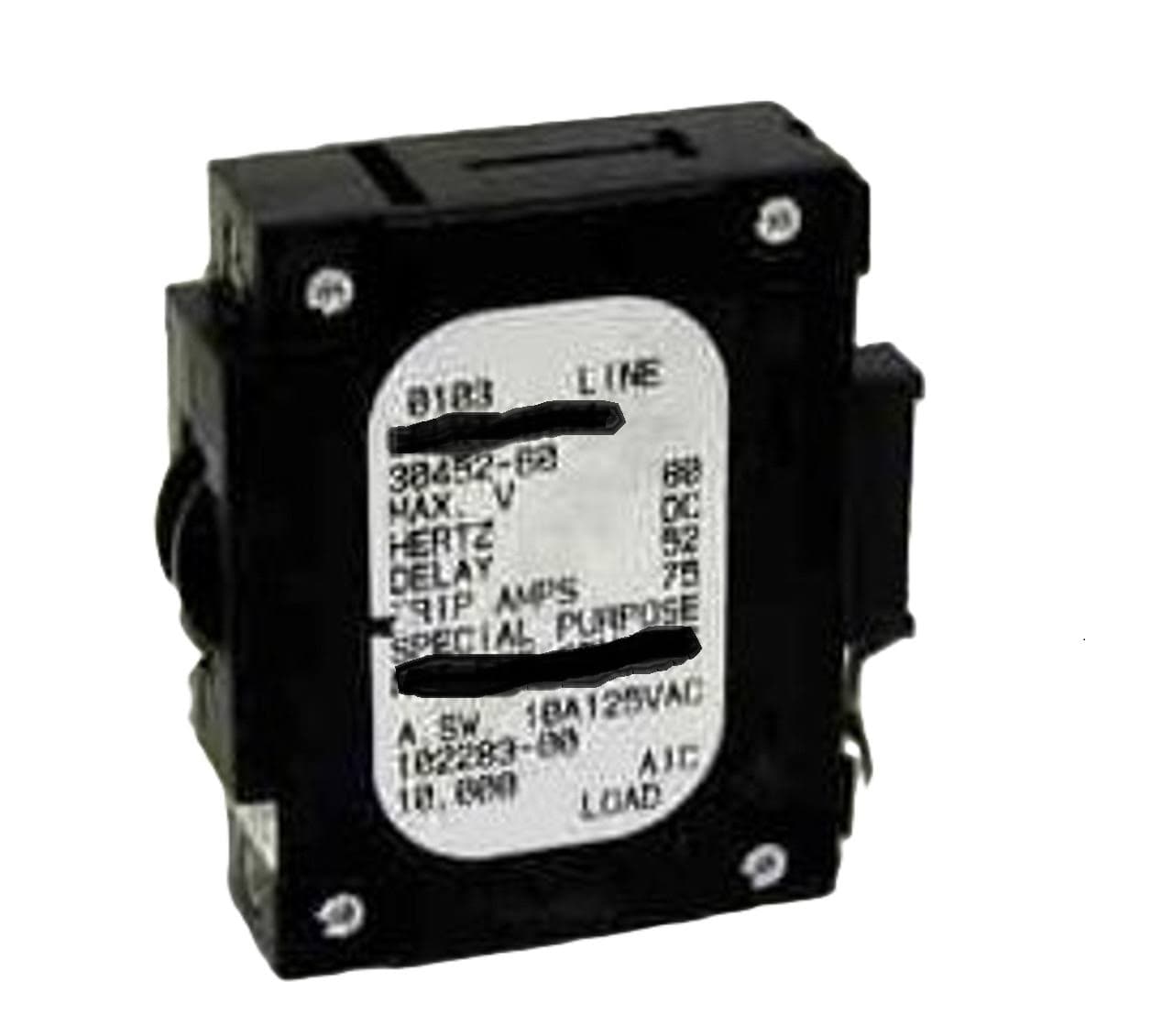 3-units min. Emerson Network Power CB, HYD MAG, E, 1P, 80A, 80V, SPDT, AUX - 121996